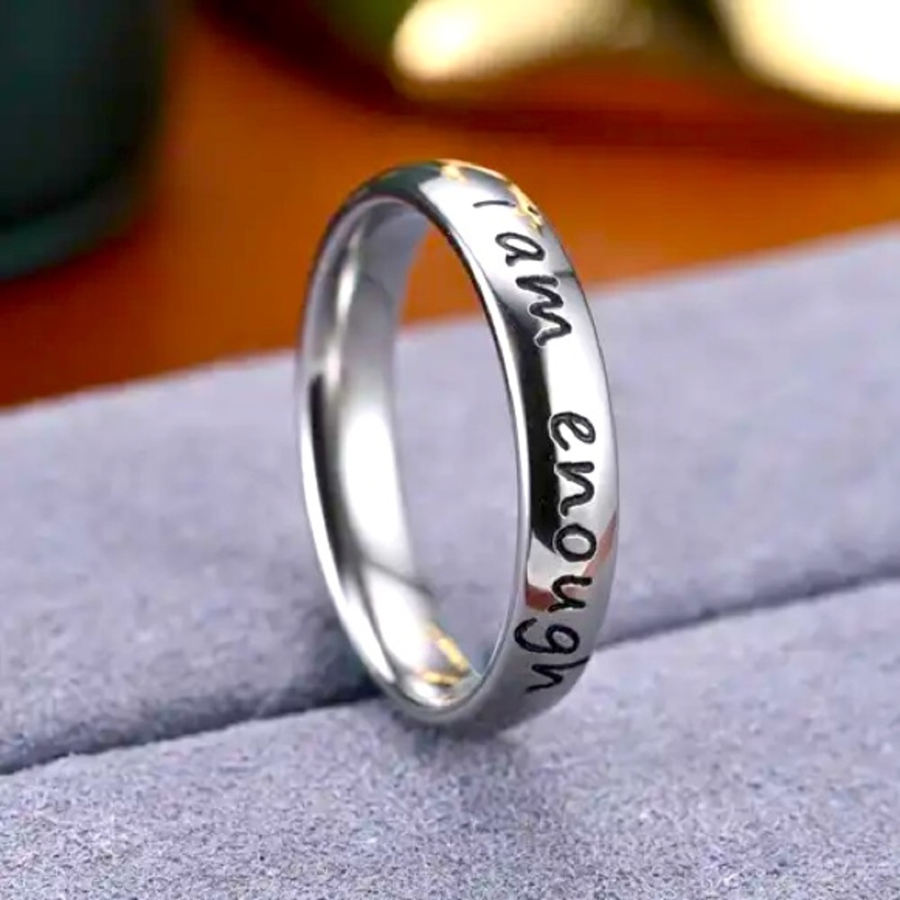 I Am Enough Empowerment Ring (SIZED)